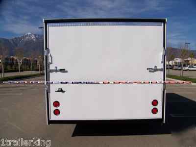 18' enclosed motorcycle quad toy hauler rhino trailer 