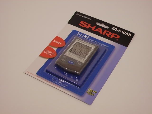 Sharp electronic organiser with 96KB memory zq-P10AB