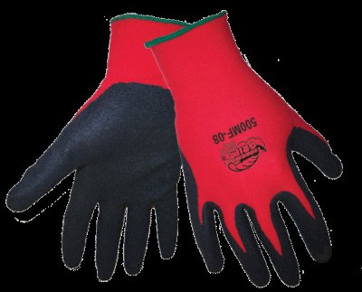 Tsunami micro finish on red nylon