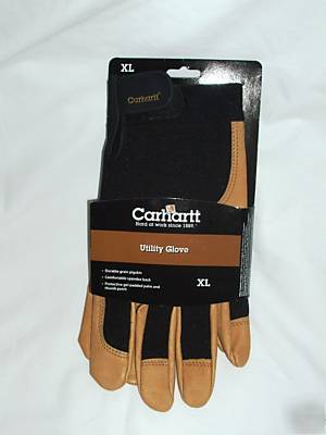 New carhartt gel padded utility work gloves - - large