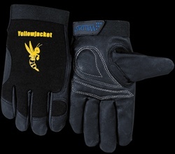 New wise mechanics gloves black leather weldas large