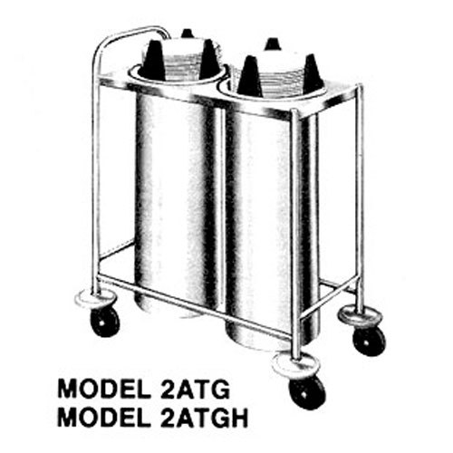 Piper 2ATG75 mobile open frame plate dispenser, two sel