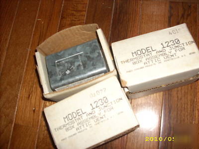 New thermostat line voltage cooling attic vent jct box 