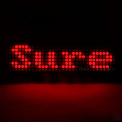 0832 led dot matrix red display information board