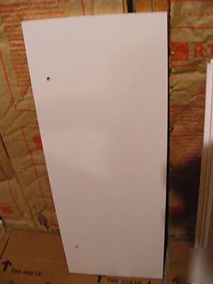 Commercial retail shelf shelving white 33X14 slotted S3