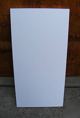 Commercial retail shelf shelving white 33X14 slotted S3
