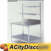 48IN wide stainless food prep service station table