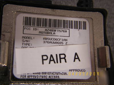 pair motorola visar type ii 800MHZ radio pair b
