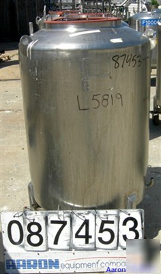 Used: walker stainless pressure tank, 120 gallon, 304 s