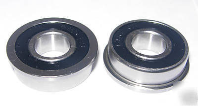 New (10) FR6-2RS flanged R6 sealed bearings, 3/8 x 7/8