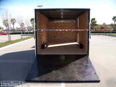 24' enclosed motorcycle quad toy hauler rhino trailer