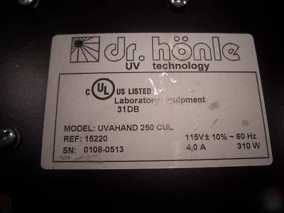 Dr honle UVA250 hand held curing scanning blacklight