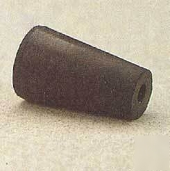 Vwr black rubber stoppers, one-hole 12-M291: 12-M291