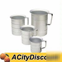 1DZ aluminum 4 quart liquid measurers