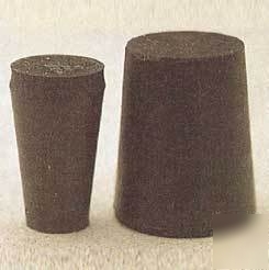 Plasticoid black rubber stoppers, solid 13-: 13-M290