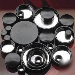Qorpak black phenolic screw caps, pulp/tinfoil: 5118/12