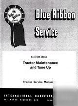 Farmall ih tractor maintenance & tune up service manual