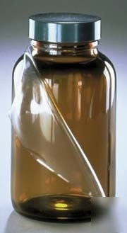 Qorpak safety-coated bottles, qorpak 7720TW amber