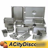 6DZ 1/9 size 23 gauge s/s steam table pans 4