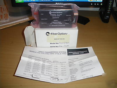 New fiber options 170V-r/1BXX video transmitter system