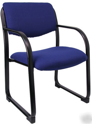 (4) navy fabric upholstered side chairs free shipping